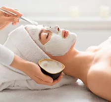 A relaxing facial treatment
