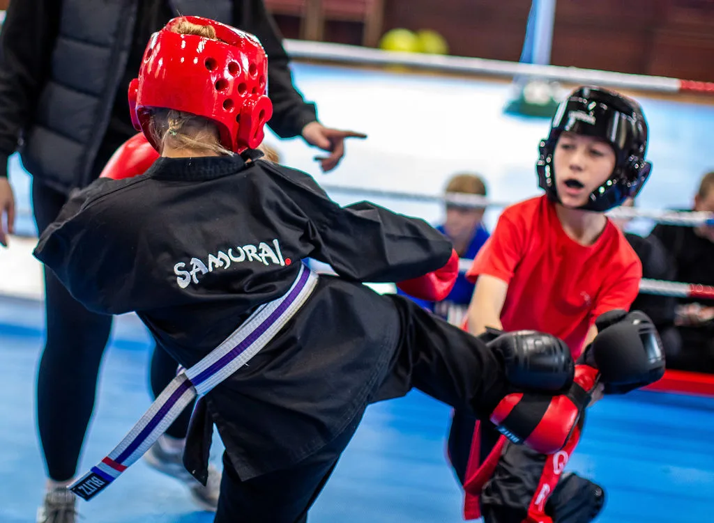 A Samurai Kickboxing class