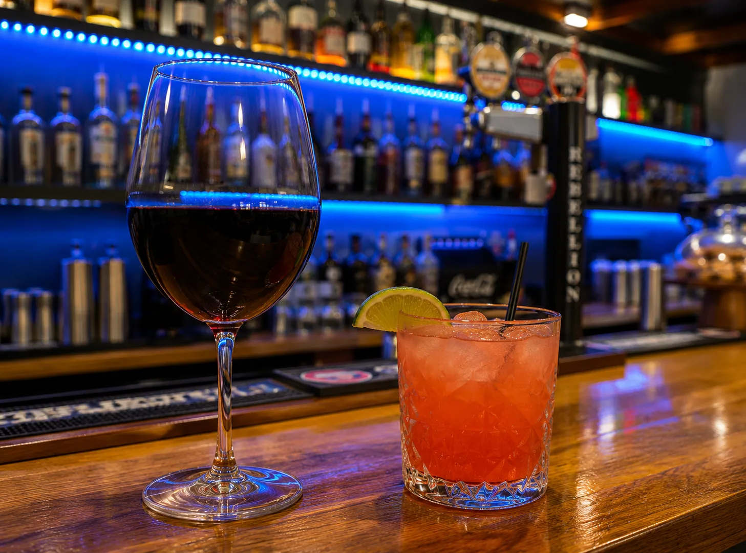 Drinks and cocktails at the Café & Bar @GXCA